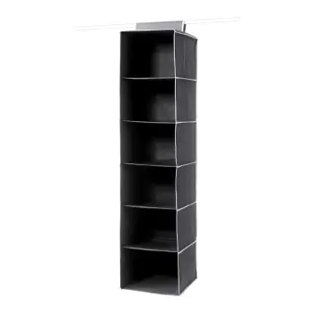 Organizator compartimentat suspendat Compactor Garment So Black 6 Rack imagine