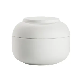 Organizator de baie alb pentru dischete demachiante din gresie ceramica Sensu - Zone imagine