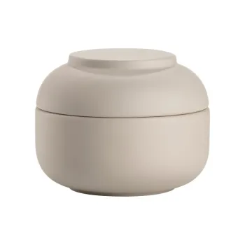 Organizator de baie bej pentru dischete demachiante din gresie ceramica Sensu - Zone imagine