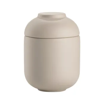 Organizator de baie bej pentru dischete demachiante din gresie ceramica Sensu - Zone imagine
