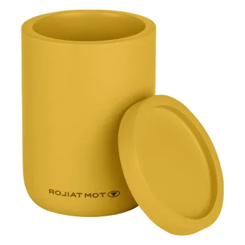 Organizator de baie galben mustar pentru dischete demachiante din polirasina Tom Tailor T-Color Bath - Wenko imagine