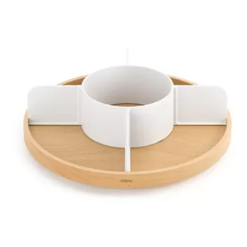 Organizator de baie in culoare naturala din lemn Bellwood - Umbra imagine
