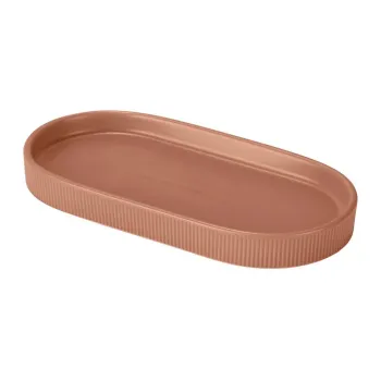 Organizator de baie maro din ceramica Fablo - Wenko imagine