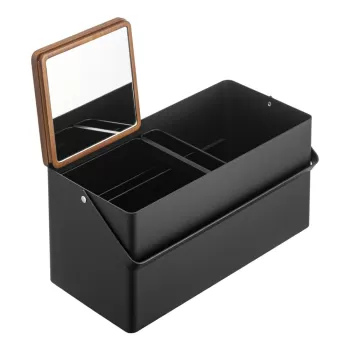 Organizator de baie negru din metal pentru cosmetice - YAMAZAKI imagine