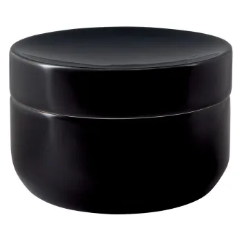 Organizator de baie negru pentru dischete demachiante din ceramica Jaro - Spirella imagine