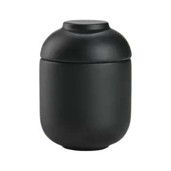 Organizator de baie negru pentru dischete demachiante din gresie ceramica Sensu - Zone imagine