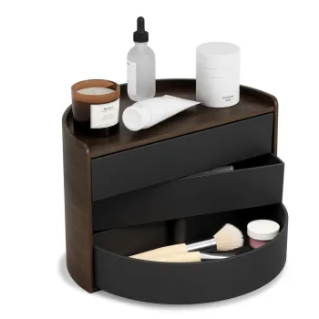 Organizator de baie negru rotativ Moona - Umbra imagine