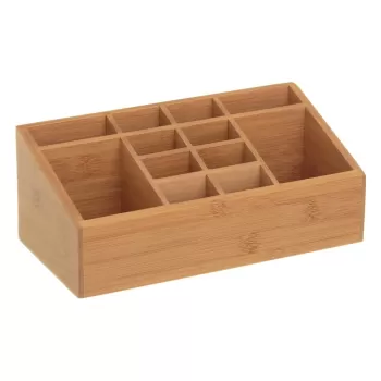 Organizator de baie pentru cosmetice din bambus - Casa Seleccion imagine