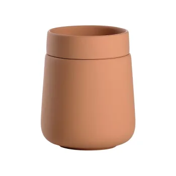 Organizator de baie portocaliu pentru dischete demachiante din gresie ceramica Nova One - Zone imagine