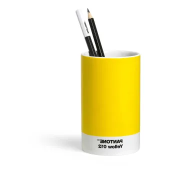 Organizator de birou din ceramica Yellow 012 - Pantone imagine