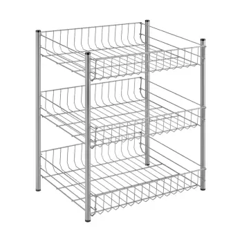 Organizator de bucatarie cu 3 nivele Metaltex imagine