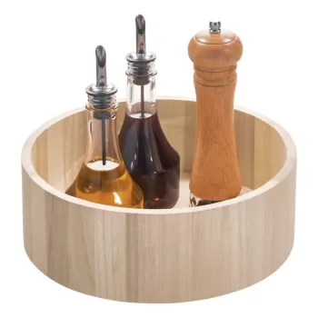 Organizator de bucatarie din lemn paulownia iDesign Tall, o 26,7 cm imagine