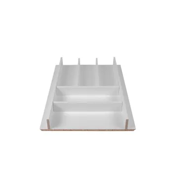 Organizator de tacamuri alb 33 x 47 cm Wood Line - Elletipi imagine