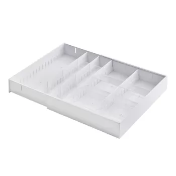 Organizator de tacamuri alb din plastic 47.5 x 35 cm - YAMAZAKI imagine