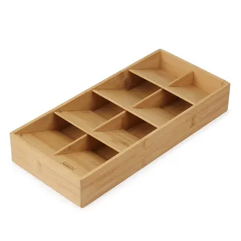 Organizator de tacamuri in culoare naturala din bambus 17,5 x 38 cm DrawerStore - Joseph Joseph imagine