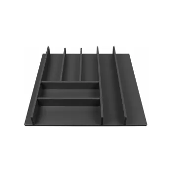 Organizator de tacamuri negru 48 x 47 cm Wood Line - Elletipi imagine
