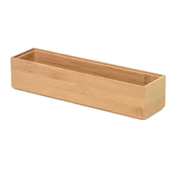 Organizator din bambus Compactor Woody 30 x 7,5 x 6,35 cm imagine