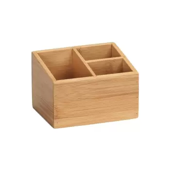 Organizator din bambus pentru baie cu 3 compartimente Wenko Terra imagine