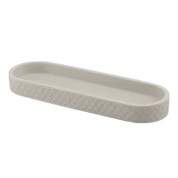 Organizator din beton pentru baie Sapho Afrodite, lungime 30 cm, bej imagine