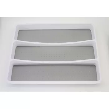 Organizator din plastic gri pentru sertar 41 x 33 cm - Addis imagine