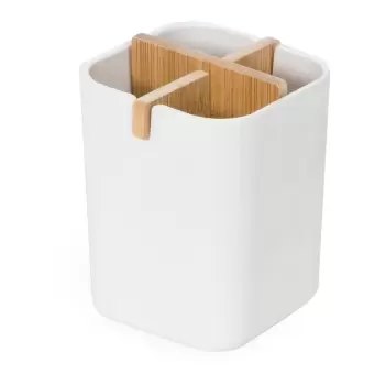 Organizator pentru baie Compactor Ecologic, 8,4 x 7,8 cm, alb imagine