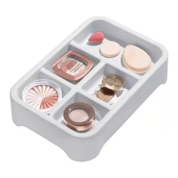 Organizator pentru bijuterii iDesign Eco Bin 5, 28,12 x 19,23 cm, gri imagine