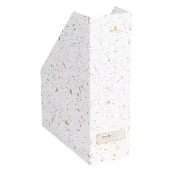 Organizator pentru documente Bigso Box of Sweden Estelle, alb-auriu imagine