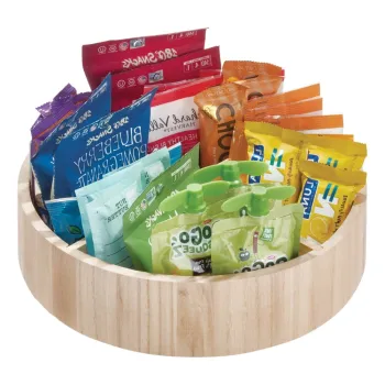 Organizator pentru mirodenii rotativ din lemn Merry-go-round - iDesign/The Home Edit imagine
