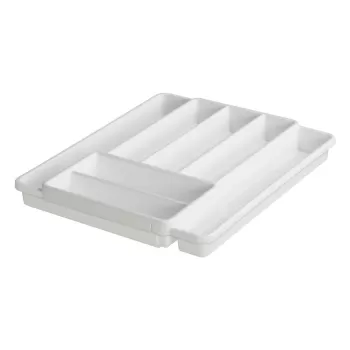 Organizator sertar pentru tacamuri din plastic 39,7 x 34 cm Domino - Rotho imagine