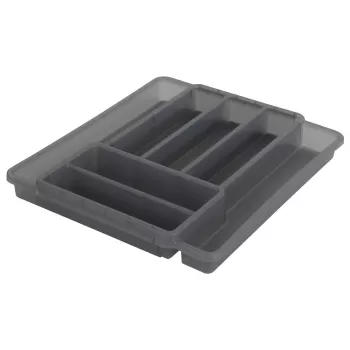 Organizator sertar pentru tacamuri din plastic 39,7 x 34 cm Domino - Rotho imagine