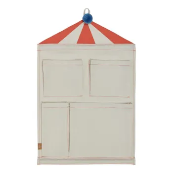 Organizator suspendat crem din material textil 40x1x60 cm Circus - OYOY Mini imagine