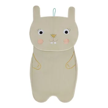 Organizator suspendat crem din material textil 40x1x82 cm Darling Rabbit - OYOY Mini imagine
