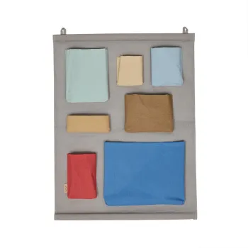 Organizator suspendat gri din material textil 60x2x80 cm Saga - OYOY Mini imagine