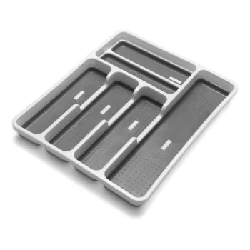 Organizator tacamuri antiderapant Addis, gri-alb imagine