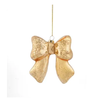 Ornament de Craciun din sticla 3,5 cm Bow - Sass & Belle imagine