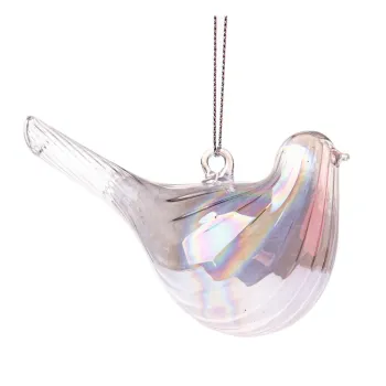 Ornament de Craciun din sticla 6 cm Bird - Dakls imagine