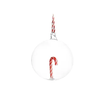 Ornament de Craciun din sticla 8 cm Candy Cane - Sass & Belle imagine