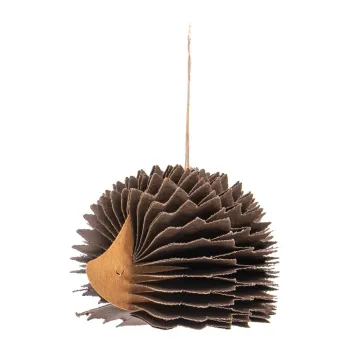 Ornament de Craciun lucrat manual din hartie 10 cm Honeycomb Hedgehog - Sass & Belle imagine
