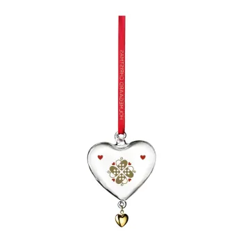 Ornament de Craciun suflat manual din sticla 7 cm Ann-Sofi Romme - Holmegaard imagine