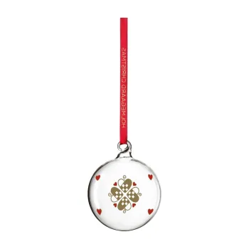 Ornament de Craciun suflat manual din sticla o 6,5 cm Ann-Sofi Romme - Holmegaard imagine