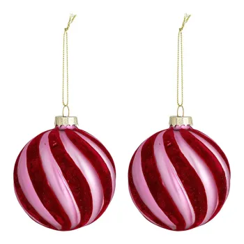 Ornamente de Craciun 2 buc. din sticla o 8 cm Sayla - Bloomingville imagine