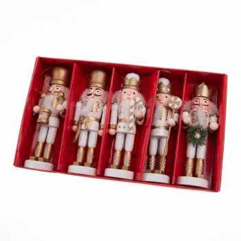 Ornamente de Craciun 4 buc. din lemn 12,5 cm - Dakls imagine