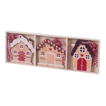 Ornamente de Craciun 6 buc. din lemn Ginger House - Casa Seleccion imagine