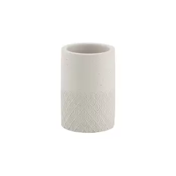 Pahar din beton pentru periute de dinti Sapho Afrodite, bej imagine