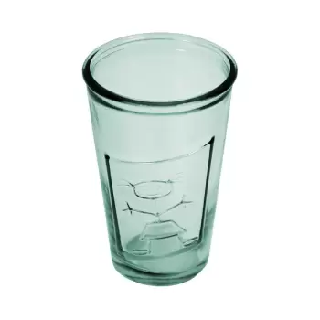 Pahar din sticla reciclata Ego Dekor Afrodita, 300 ml, albastru imagine