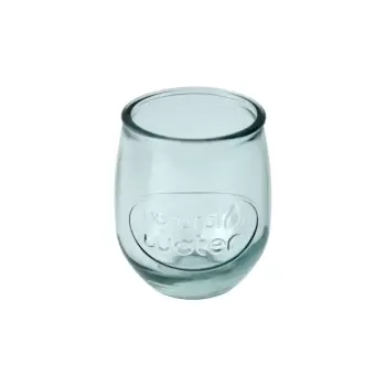 Pahar din sticla reciclata Ego Dekor Water, 400 ml, albastru deschis imagine