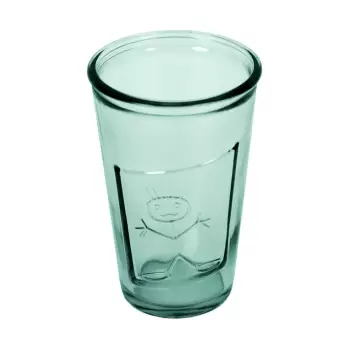 Pahar din sticla reciclata Ego Dekor Zeus, 300 ml, albastru imagine