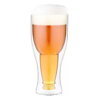 Pahar pentru bere cu perete dublu Vialli Design, 350 ml imagine