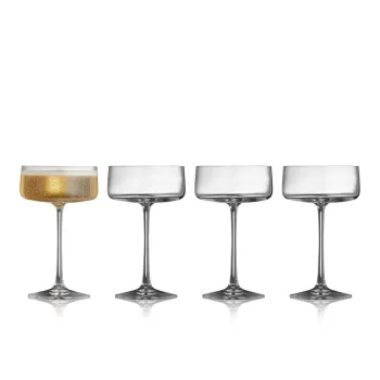 Pahare 4 buc. de sampanie 260 ml Zero - Lyngby Glas imagine