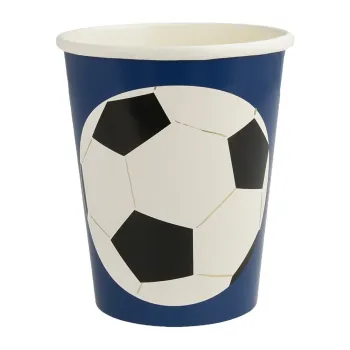 Pahare de unica folosinta 8 buc. din hartie Soccer - Meri Meri imagine